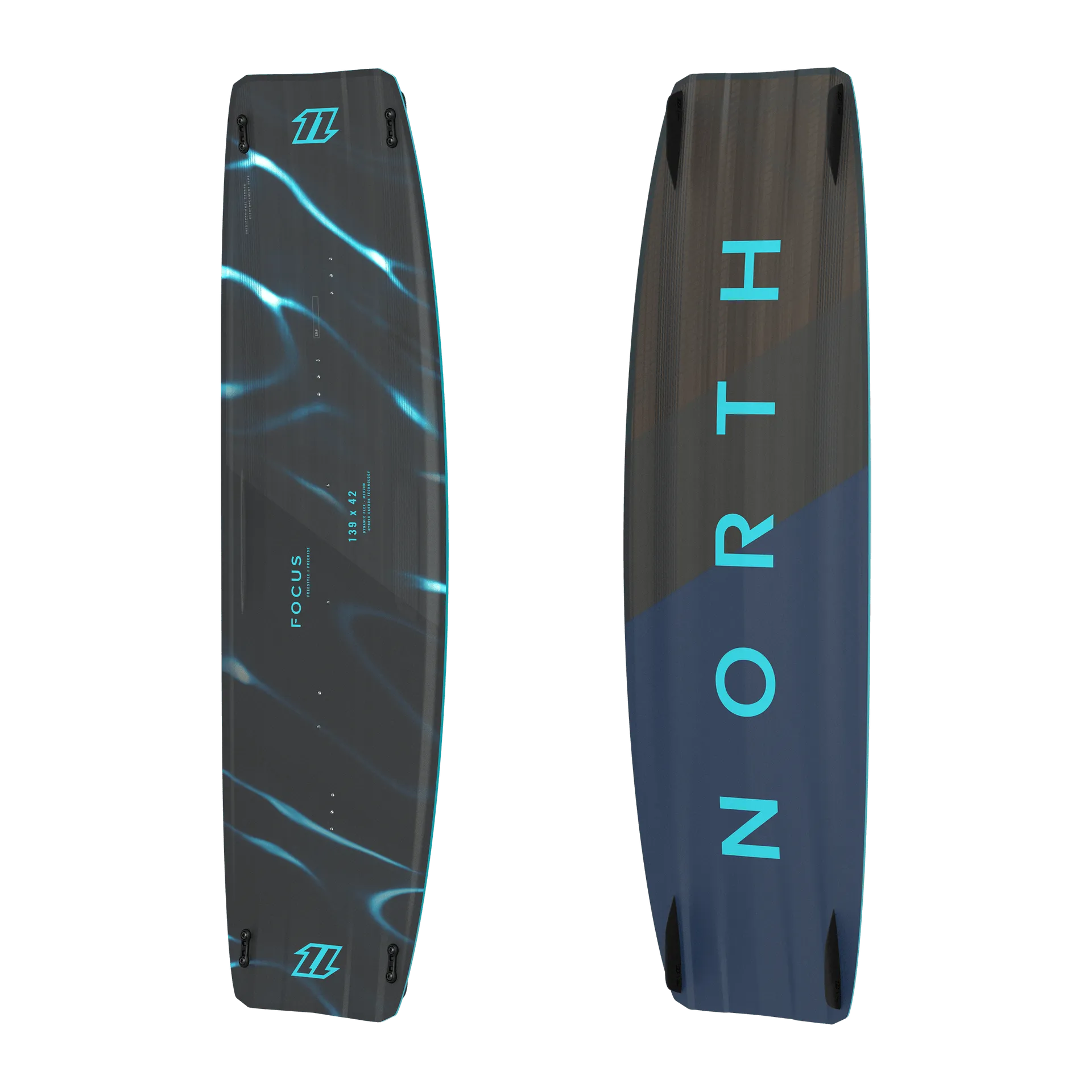 2022 North Focus Hybrid Kiteboard-Black