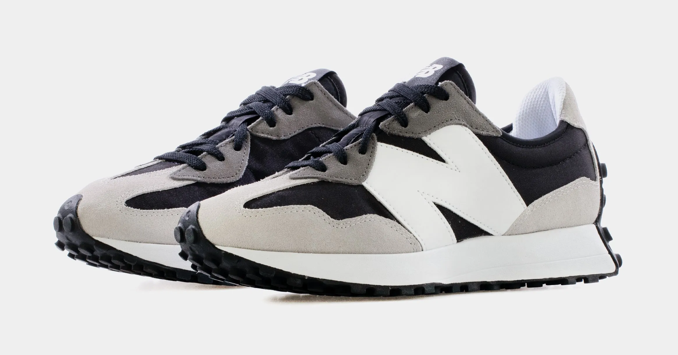 327 Mens Lifestyle Shoes (Black/Grey)