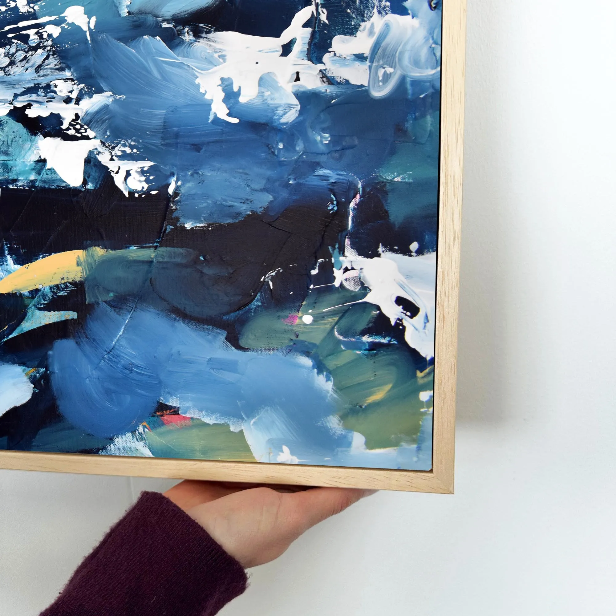 Abstract 203 Framed Canvas