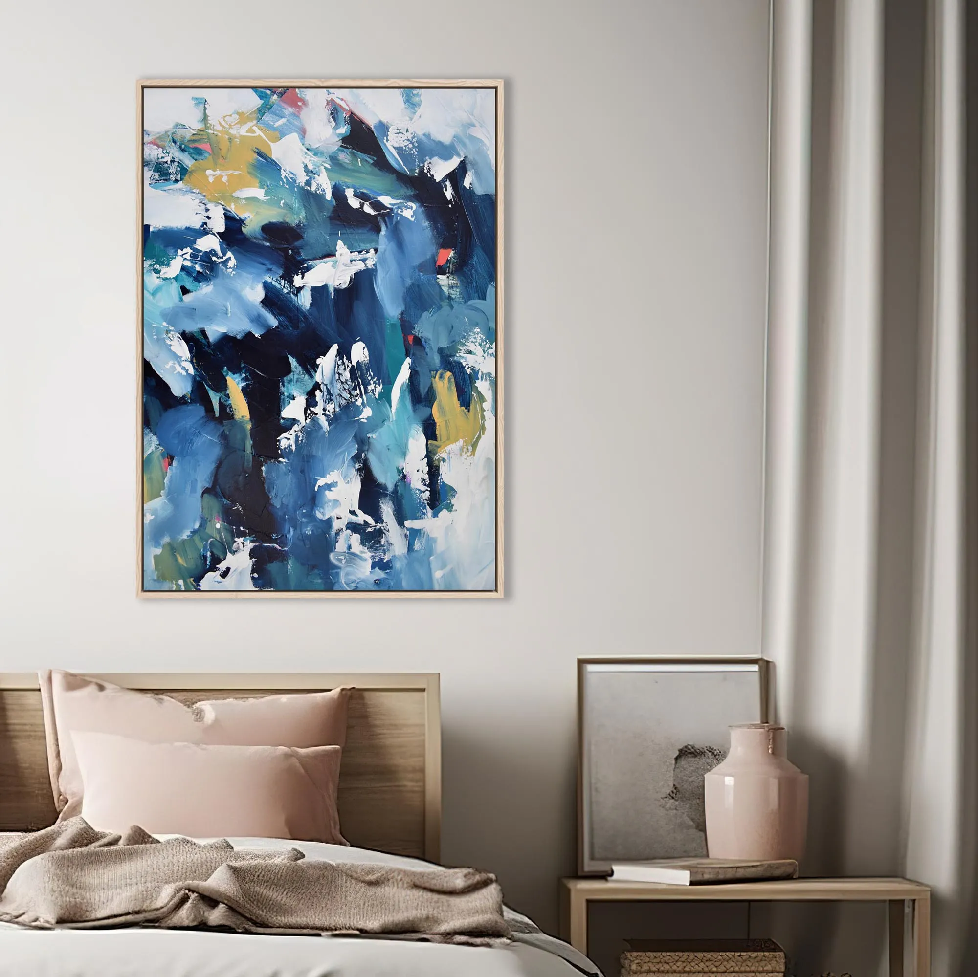Abstract 203 Framed Canvas