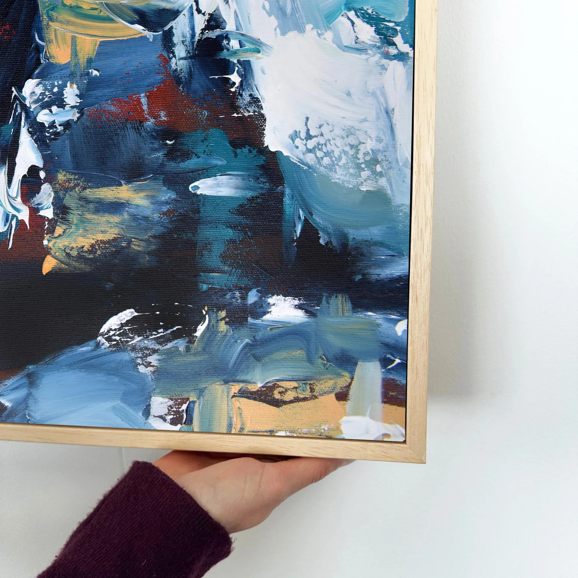 Abstract 207 Framed Canvas