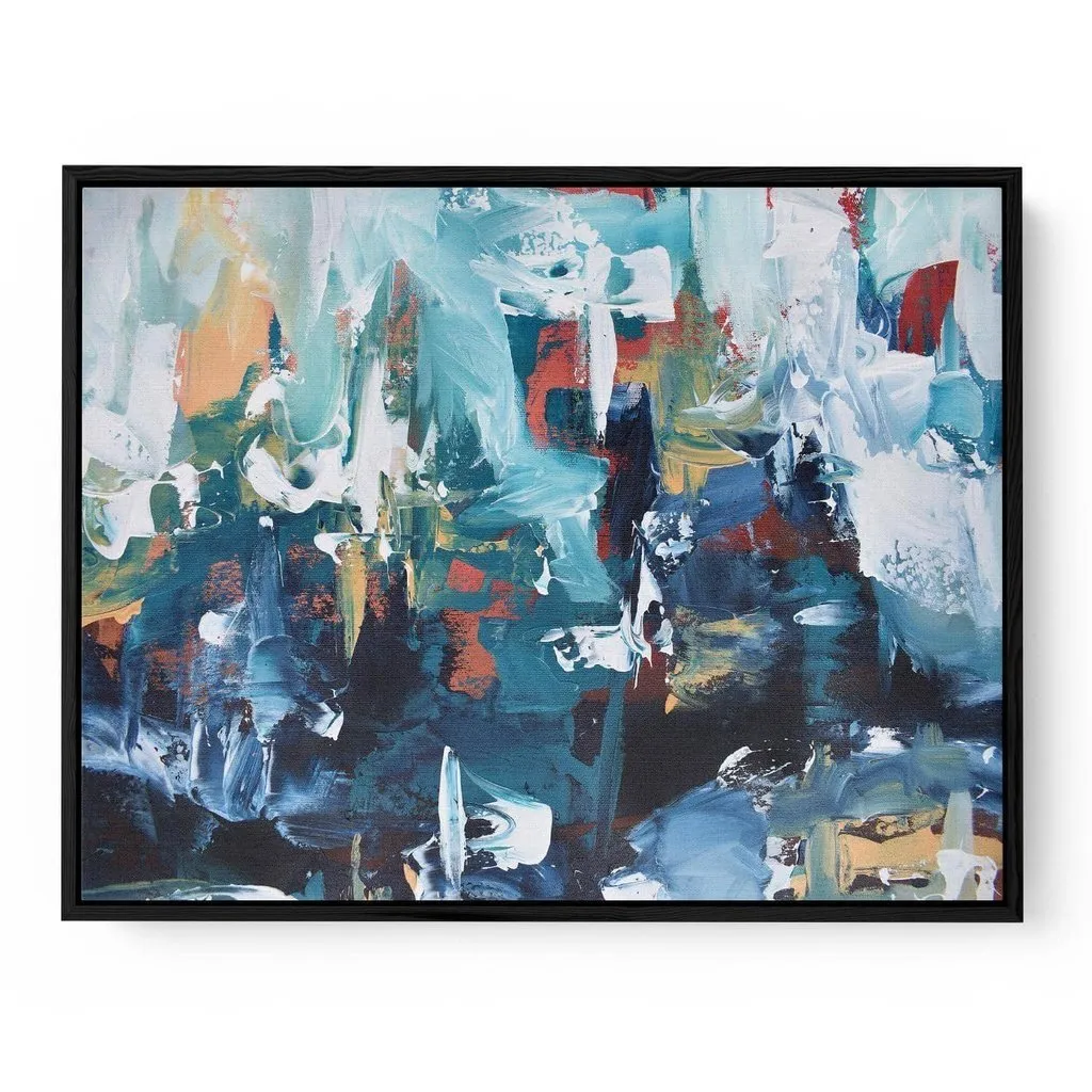 Abstract 207 Framed Canvas