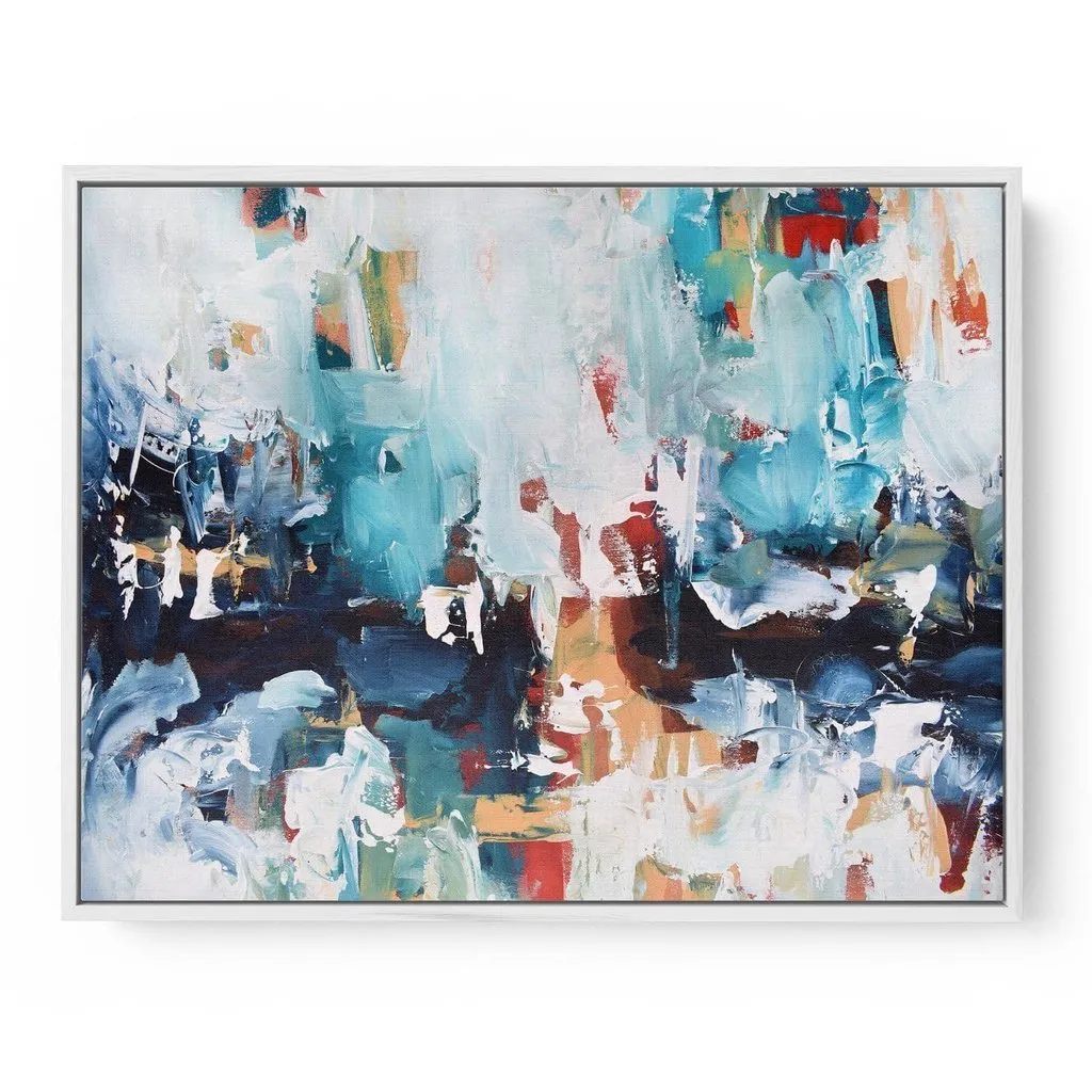 Abstract 211 Framed Canvas