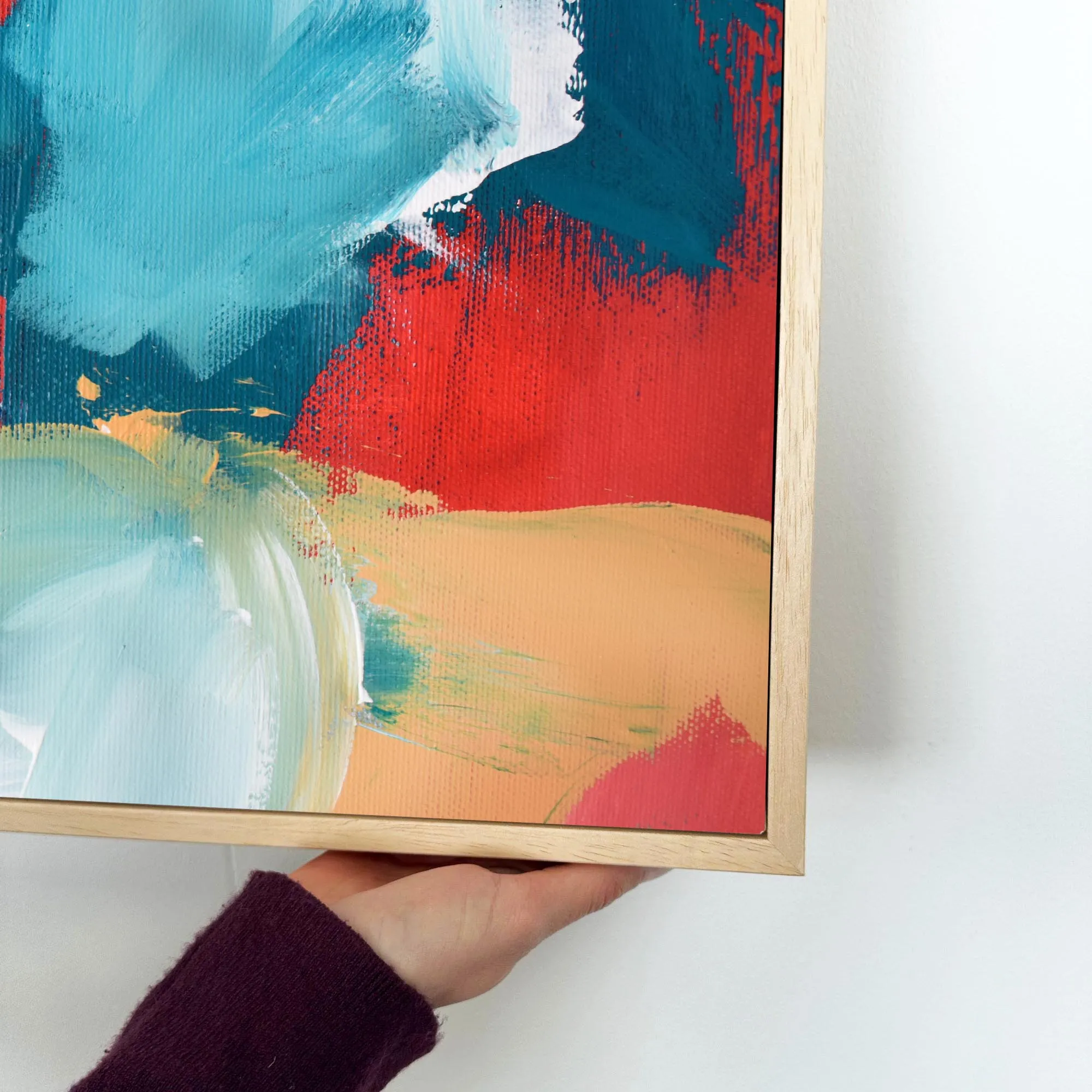 Abstract 220 Framed Canvas