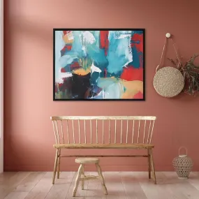 Abstract 220 Framed Canvas