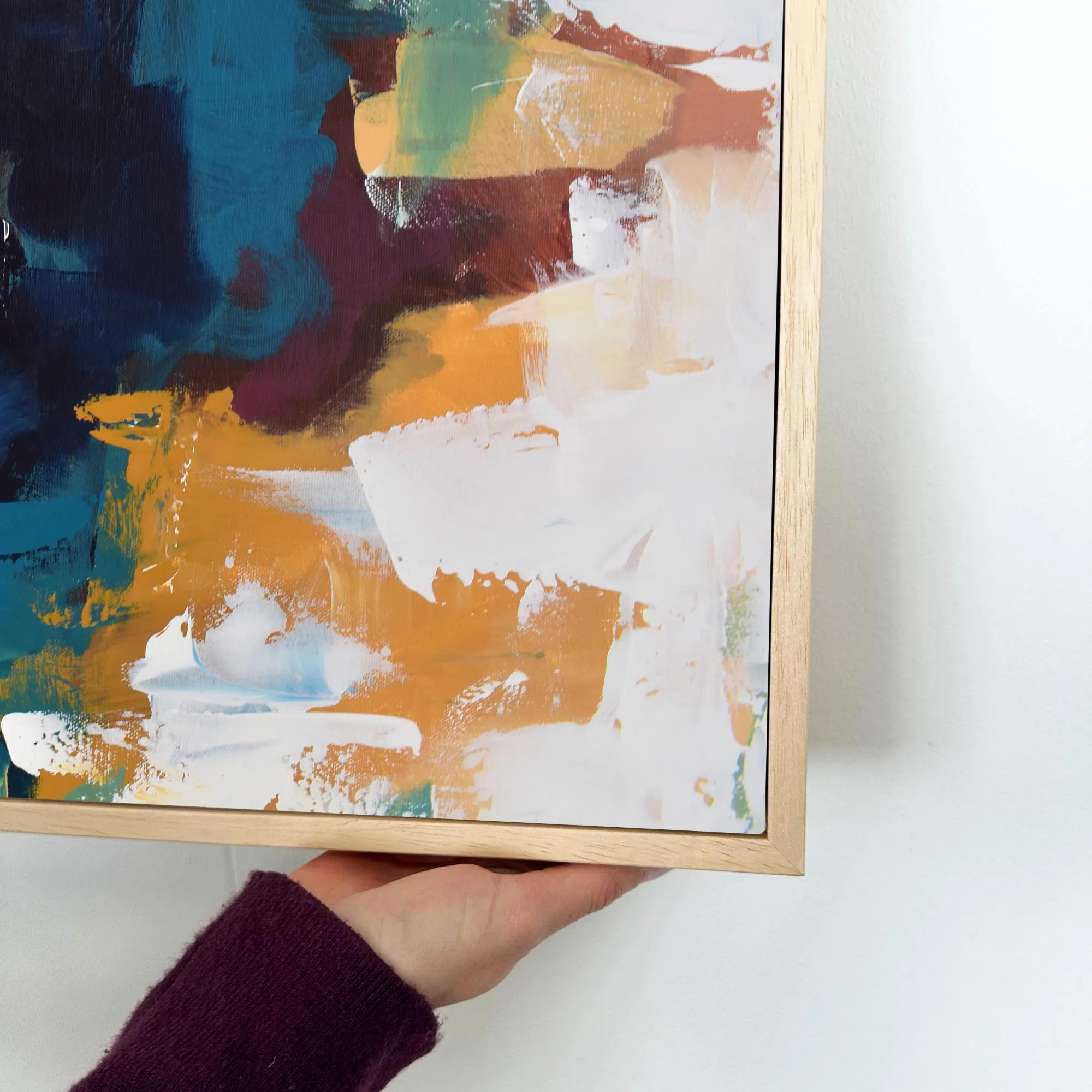 Abstract 373 Framed Canvas