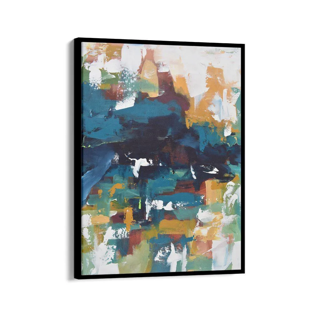 Abstract 373 Framed Canvas