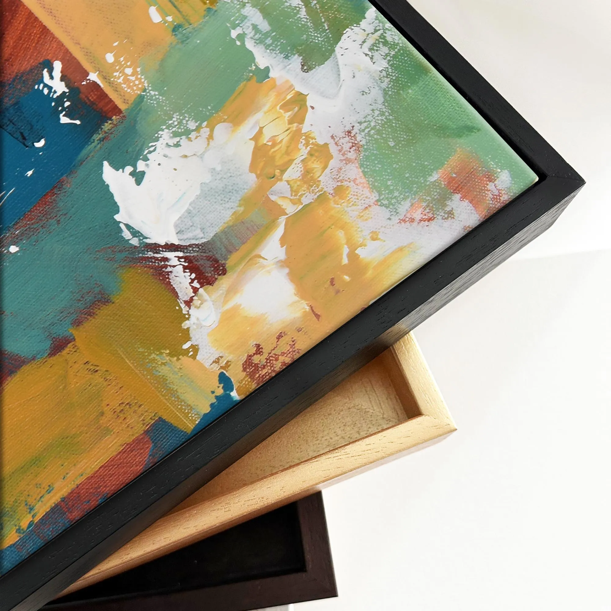 Abstract 373 Framed Canvas