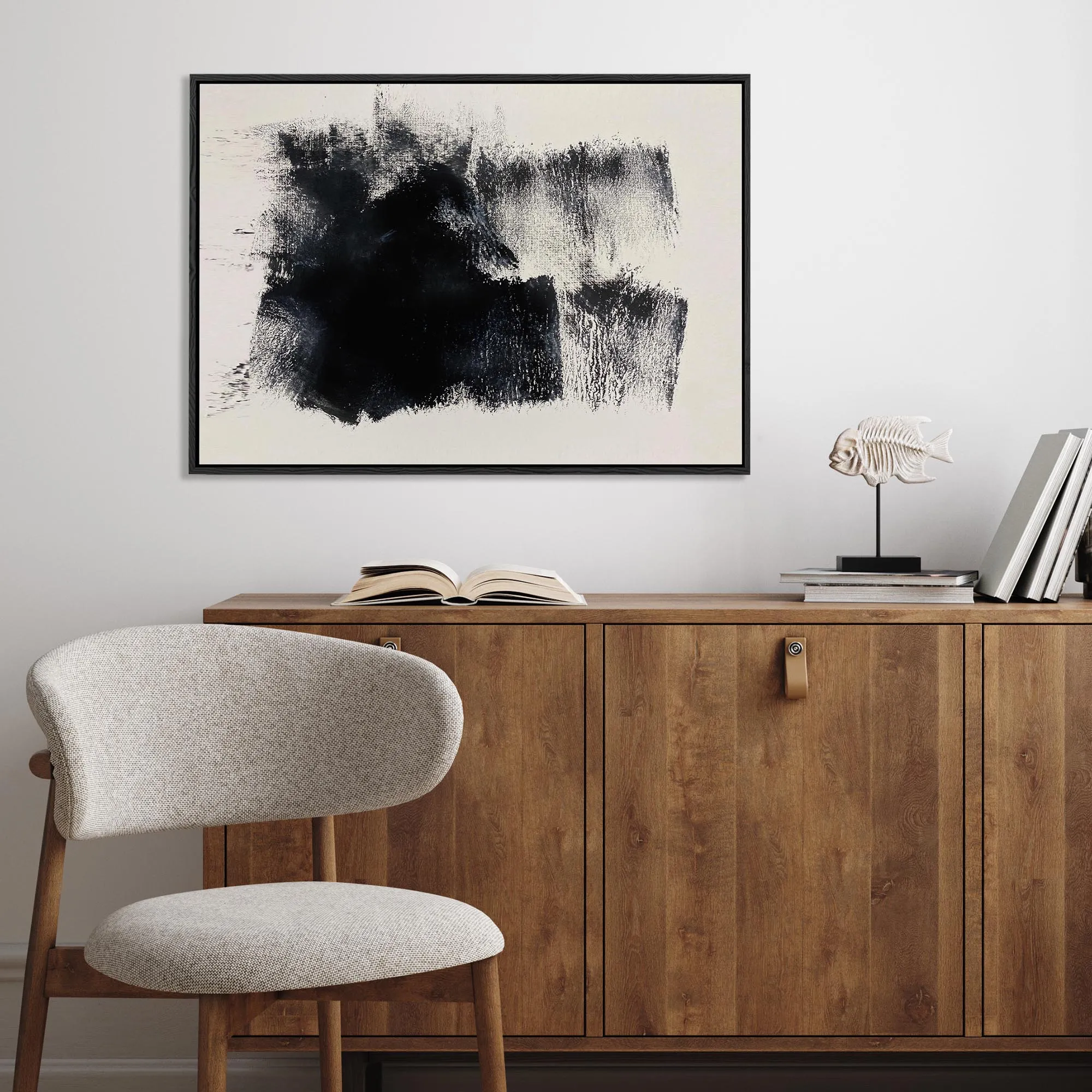 Abstract No 406 Framed Canvas