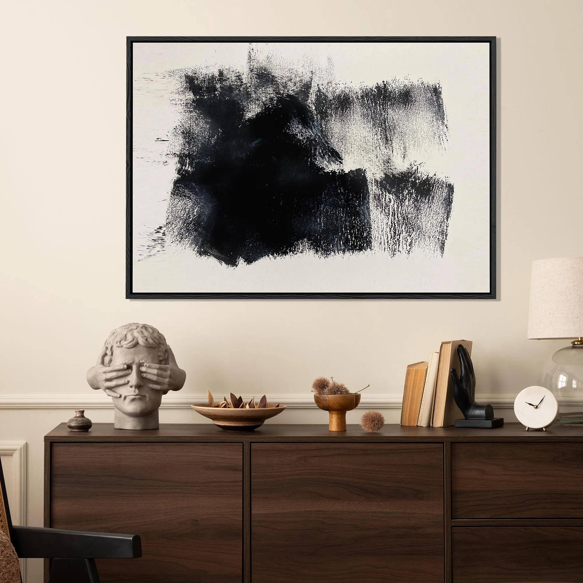 Abstract No 406 Framed Canvas
