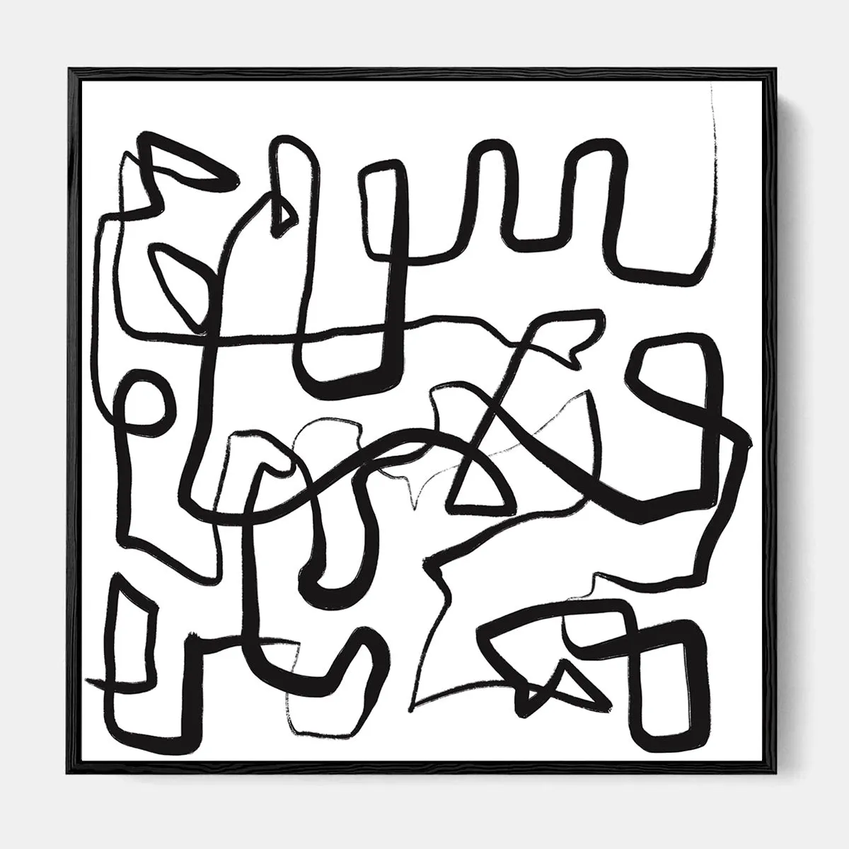 Abstract Study X Framed Canvas