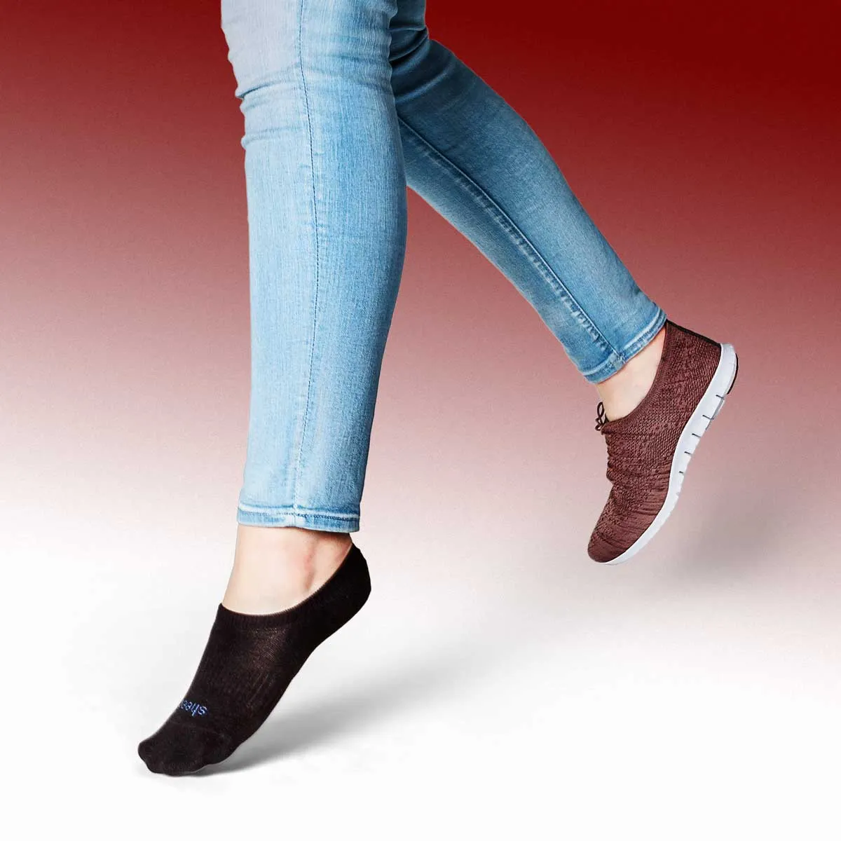 Active High-cut Super Soft Modal Casual No Show Socks | BLACK