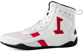 AIRFUL Men's Boxing Boots Fashion Kickboxing Sneakers Lightweight Breathable Squat Shoes Mesh Casual Wrestling Trainers (Color : White, Size : 12.5 Women/11 Men)
