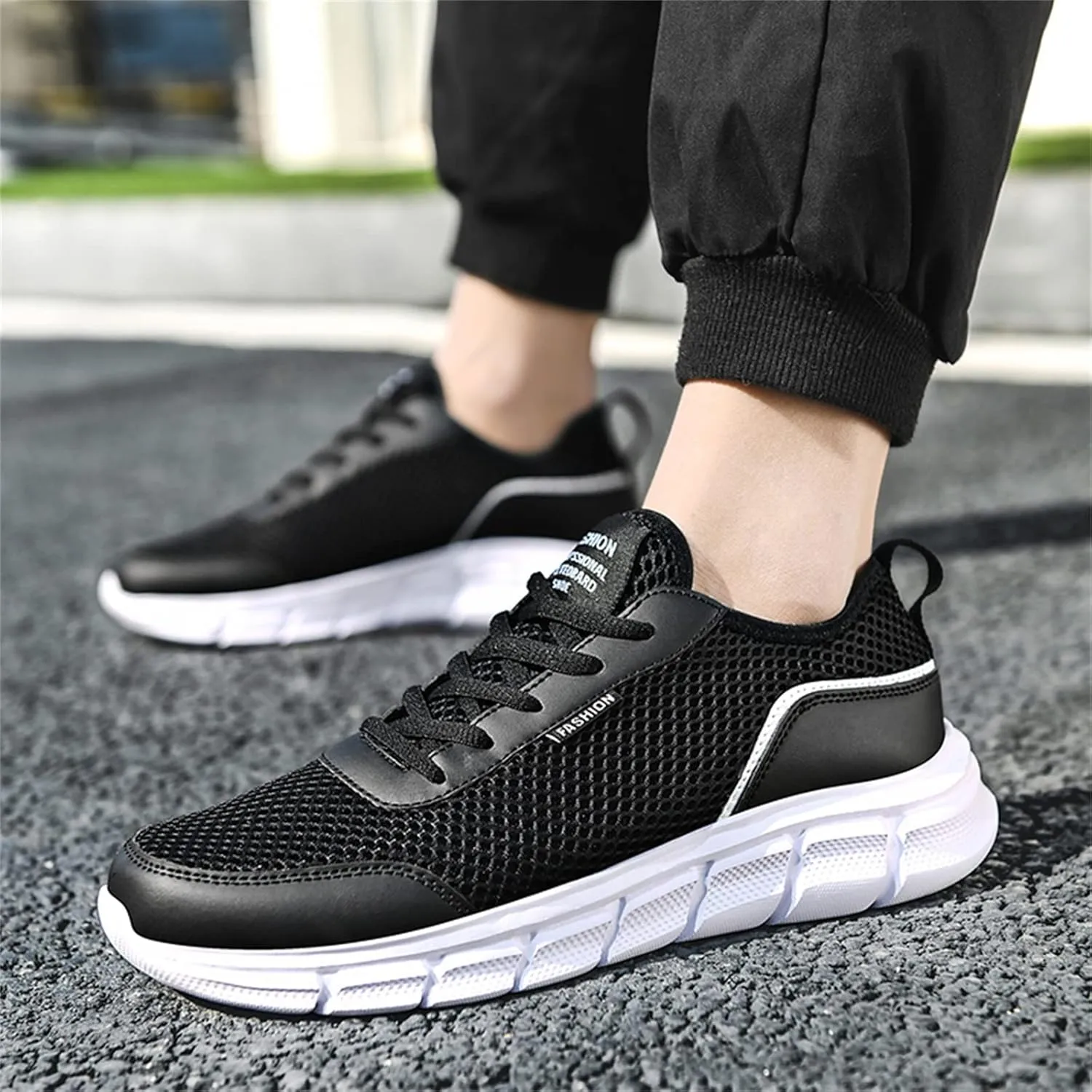 Arch Support Fitness Sneaker for Men Lightweight Breathable Walking Shoe Gym Tennis Sport Jogging Walking Shoes