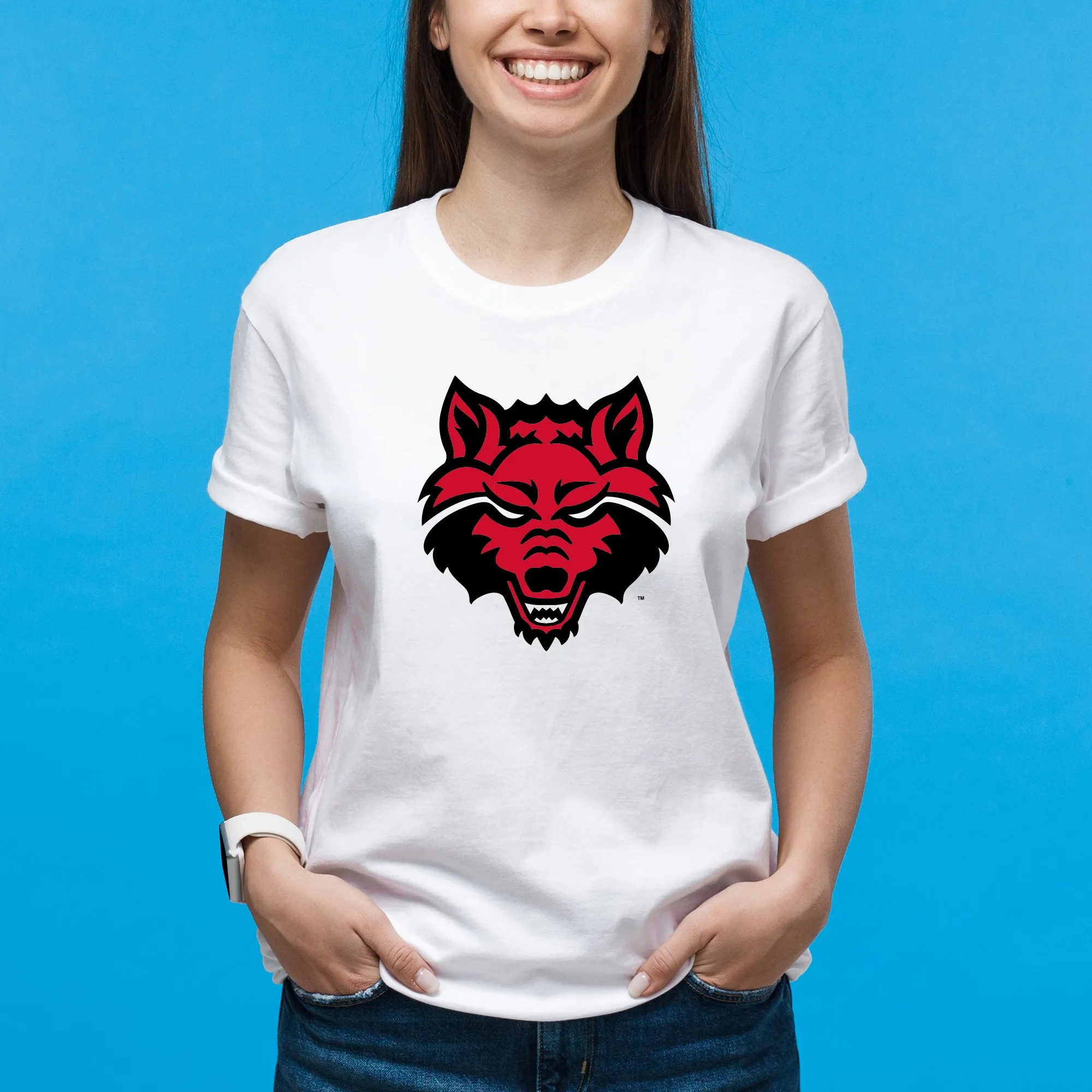 Arkansas State Primary Logo T-Shirt - White