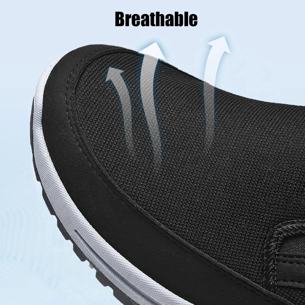 Auguscare Shoes Men, Men's Arch Support Slip-On Canvas Loafers, Casual Non Slip Orthopedic Walking Sneakers