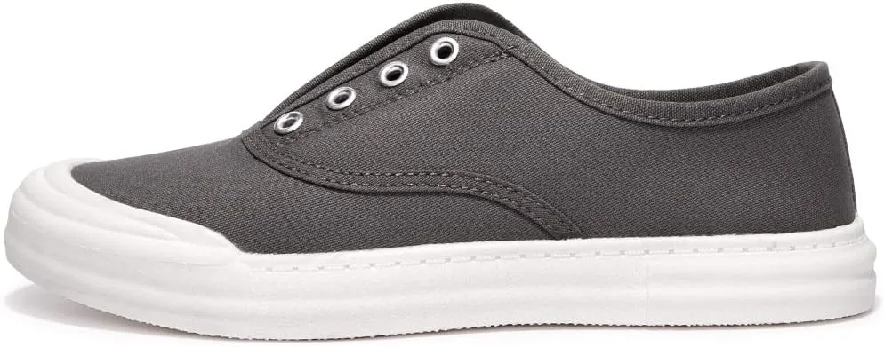 BENEKER Women's Canvas Sneaker Slip on Casual Shoes Low Top Fashion Sneakers Comfortable Walking Shoes