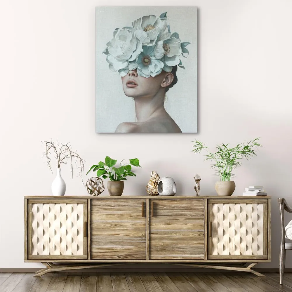 Blue Flower Lady
