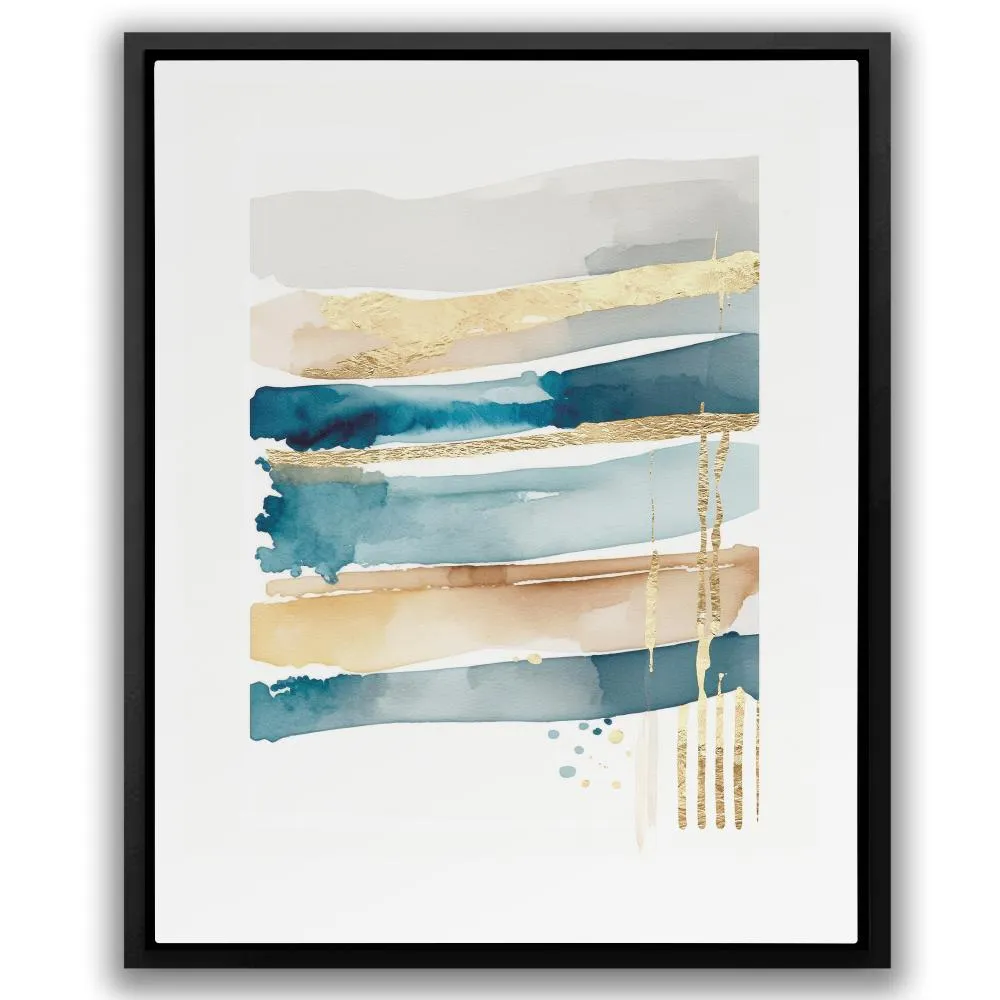 Blue Lines With Gold