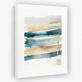 Blue Lines With Gold