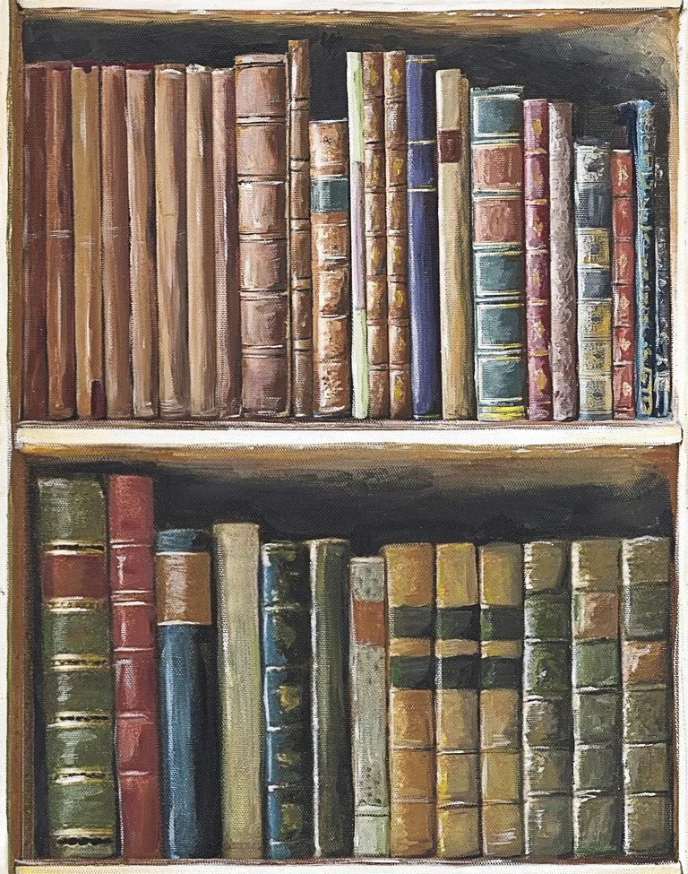 Book Shelves Wallpaper