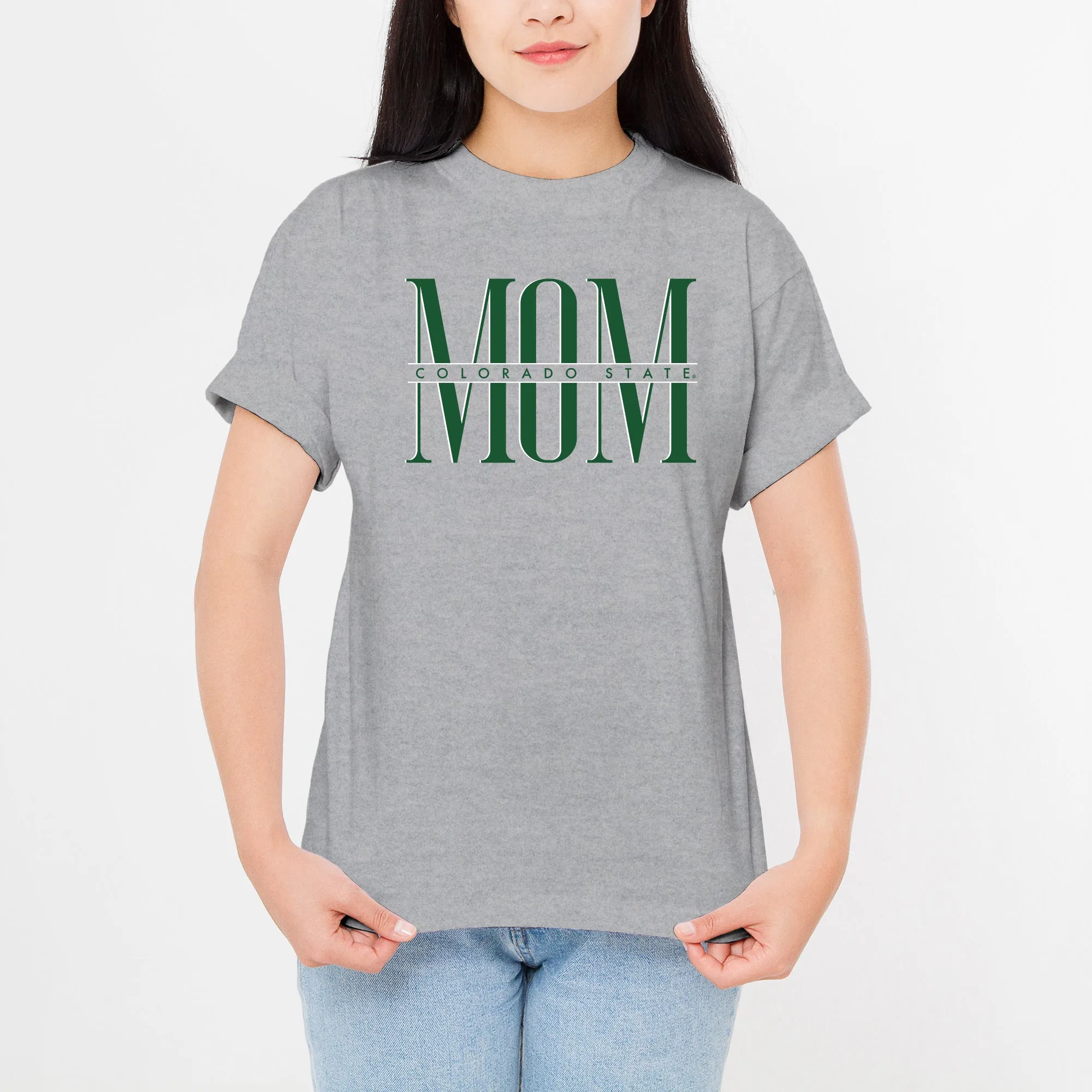 Colorado State Classic Mom T-Shirt - Sport Grey