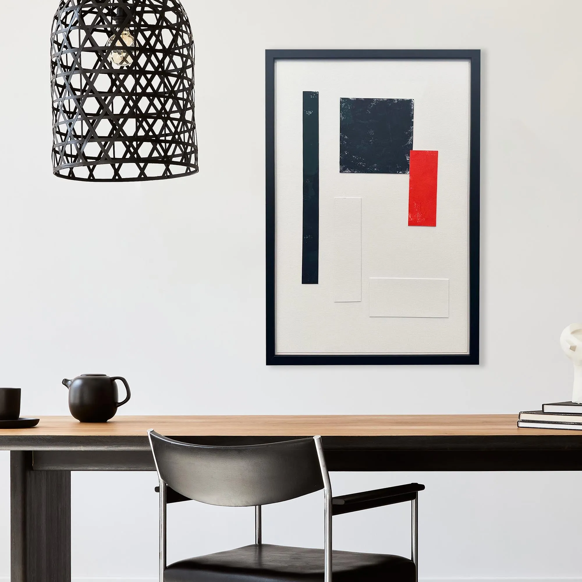 Composition In Red, Black And White