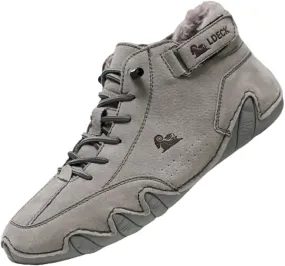 Cubicbee Explorer Waterproof Lightweight Outdoor Shoes for Hiking Camping & Driving All Season Warm High Top Chukka Boots,Non-Slip Italian Handmade High Top Sport Shoe