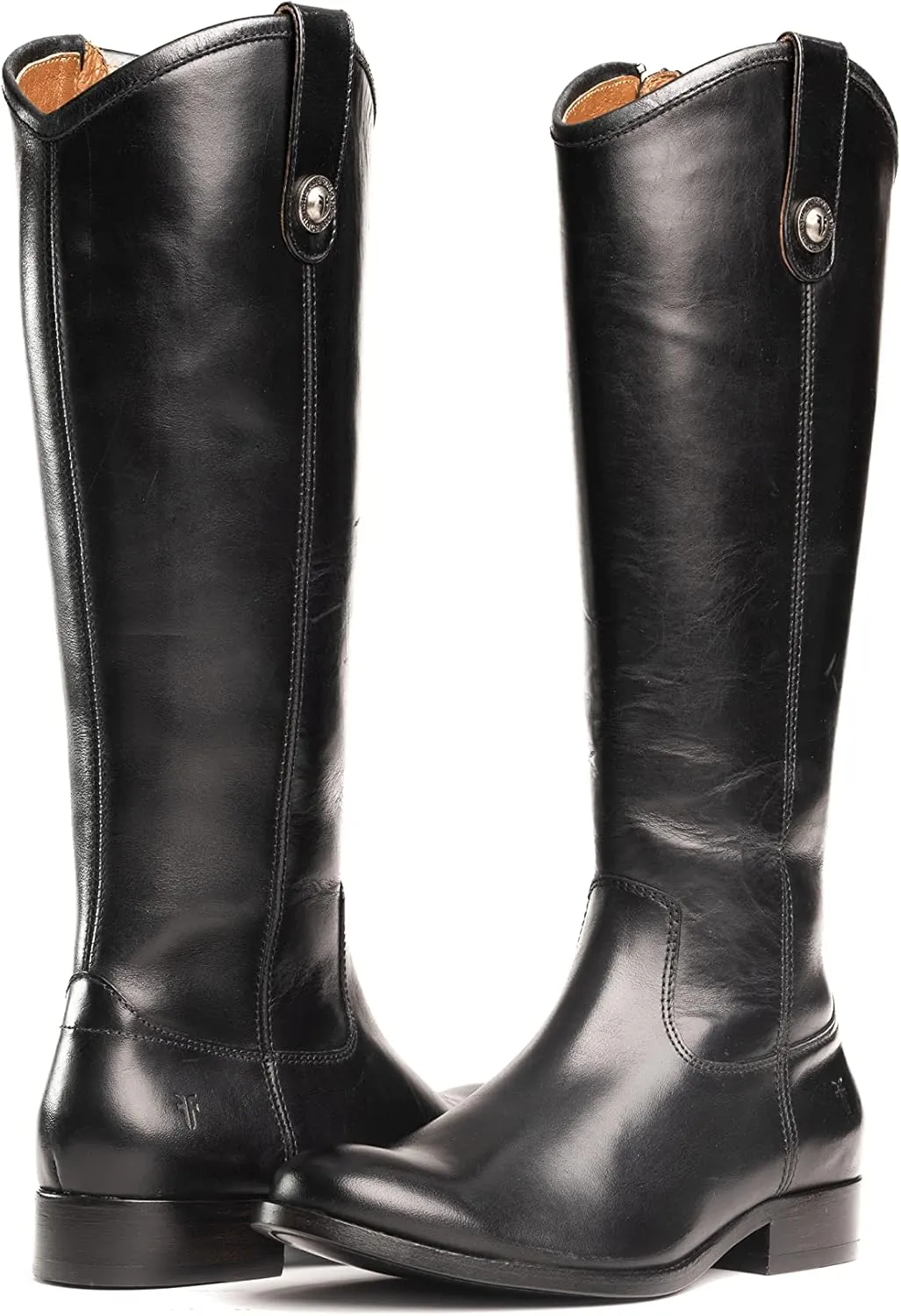 Frye Melissa Inside Zip Riding Boots for Women Featuring Supple Leather Lining with Rubber Infused Leather Outsole and Signature Hardware  14  Shaft Height