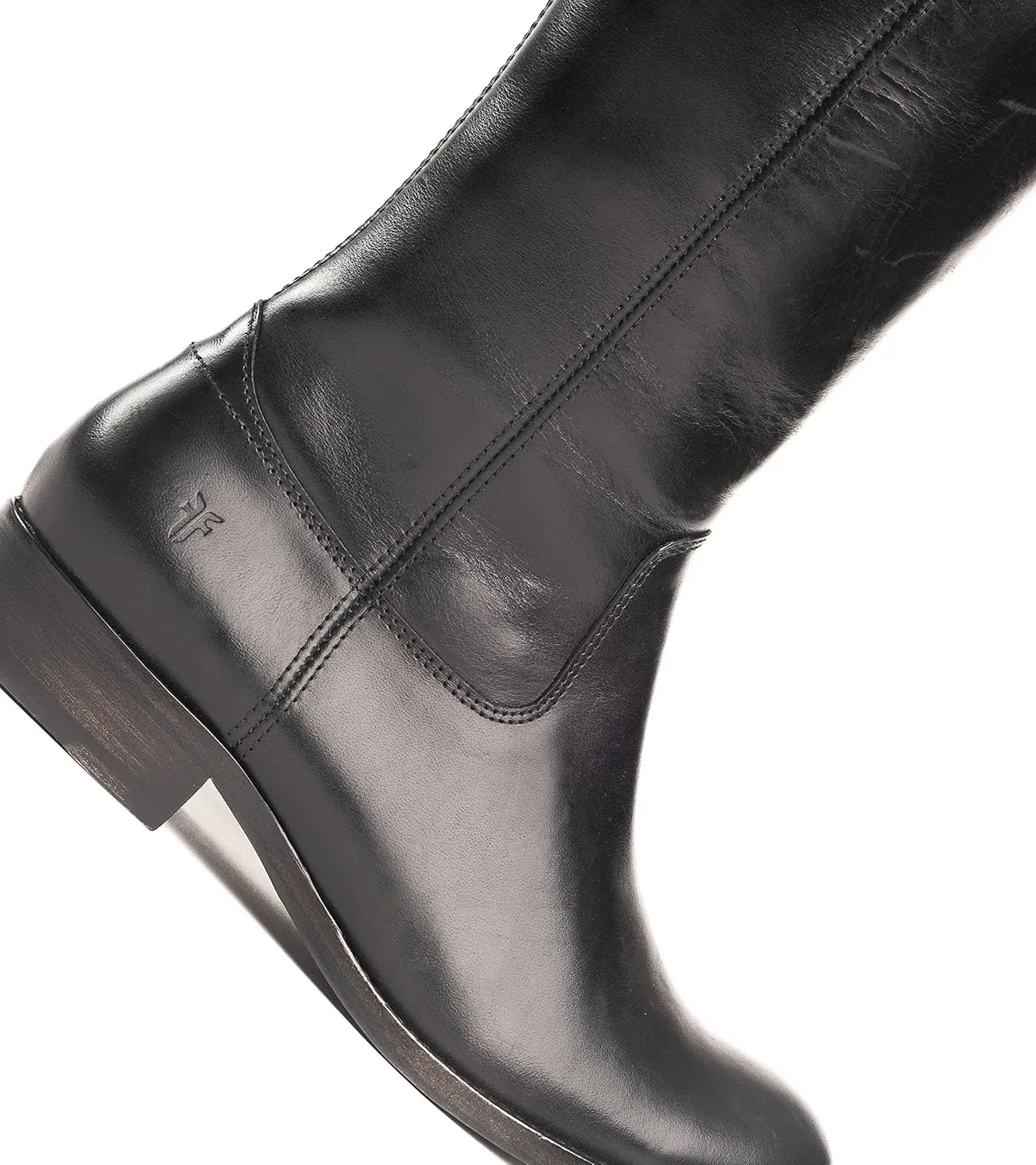 Frye Melissa Inside Zip Riding Boots for Women Featuring Supple Leather Lining with Rubber Infused Leather Outsole and Signature Hardware  14  Shaft Height