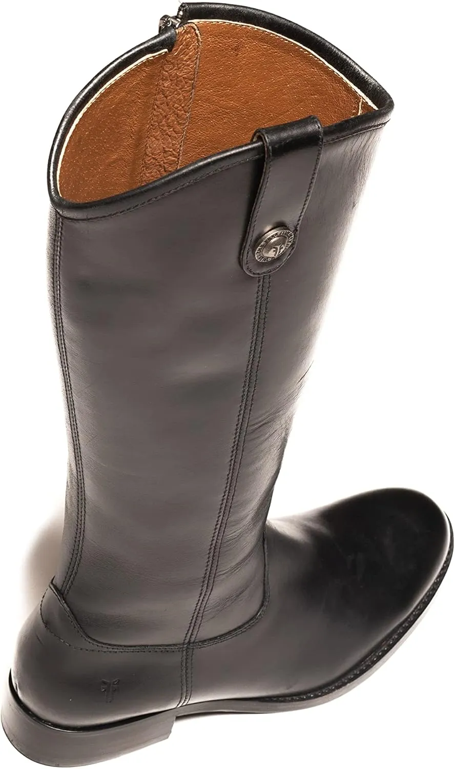 Frye Melissa Inside Zip Riding Boots for Women Featuring Supple Leather Lining with Rubber Infused Leather Outsole and Signature Hardware  14  Shaft Height
