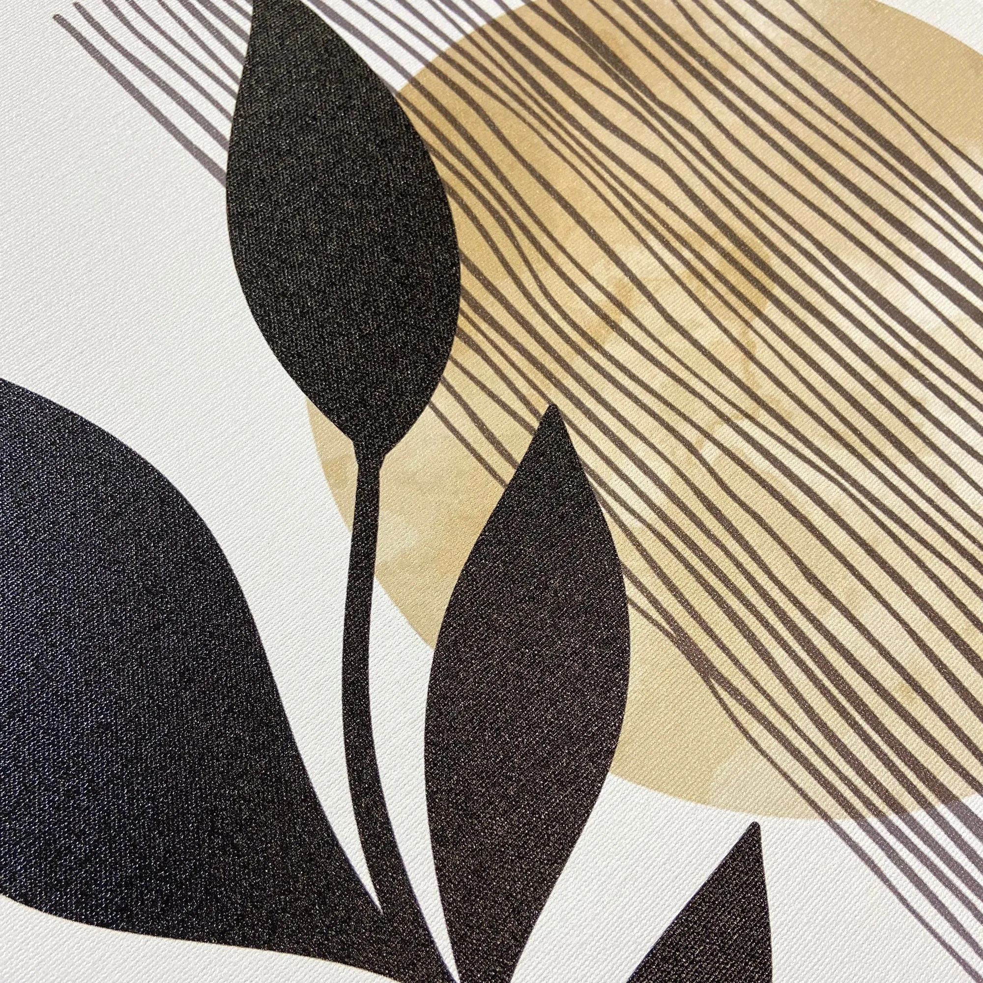 Geometric Abstract Botanicals on Canvas