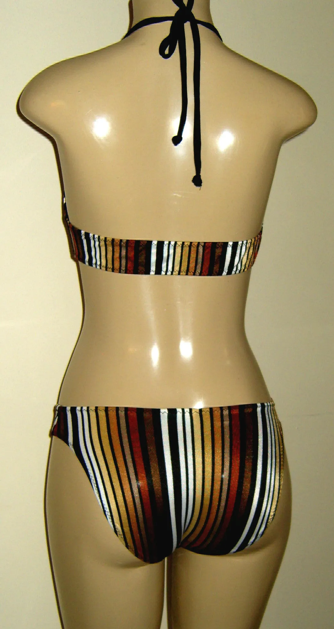 High Neck Halter Swimwear Top and Timeless Low Waisted Bikini Bottom
