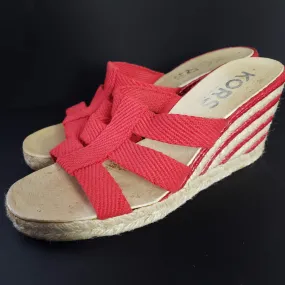 Kors Wedge Sandals Size 8