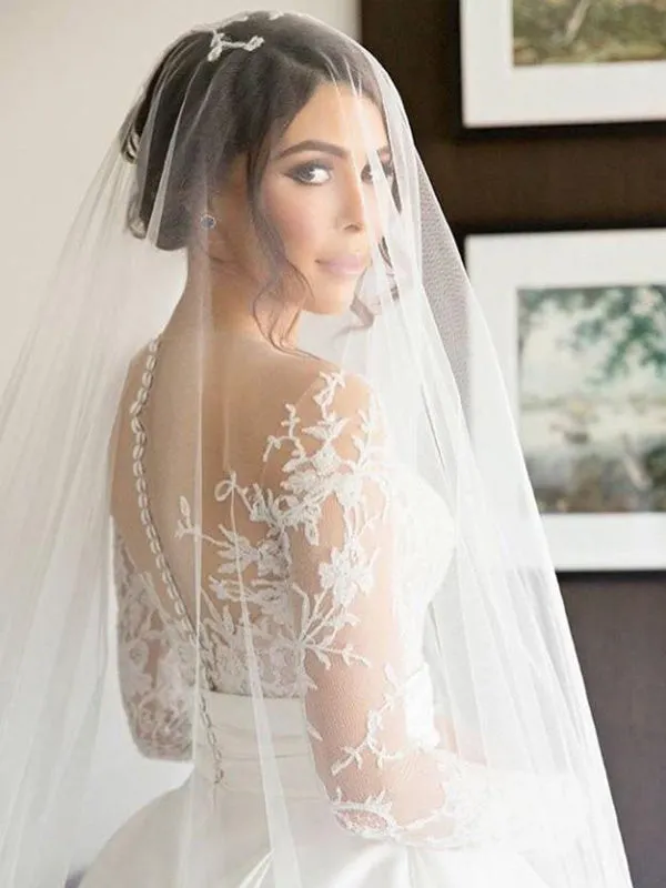 Luxury Lace Side-slit Mermaid with Detachable A-line Satin Wedding Dress, PD0223