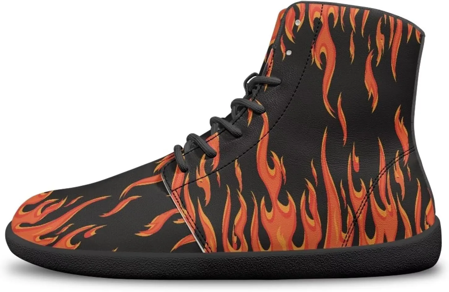 Mens Barefoot Shoes Wide Width High Top Sneakers for Men Cool Shoes