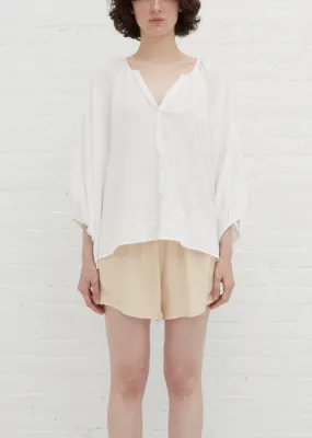 Nira Peasant Blouse — White