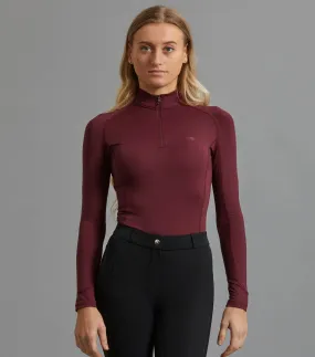 PEI Ombretta Technical Riding Layer - Burgundy