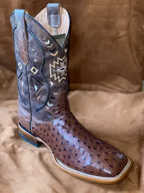 PRO886- Los Texanos Boots - Dark Ostrich