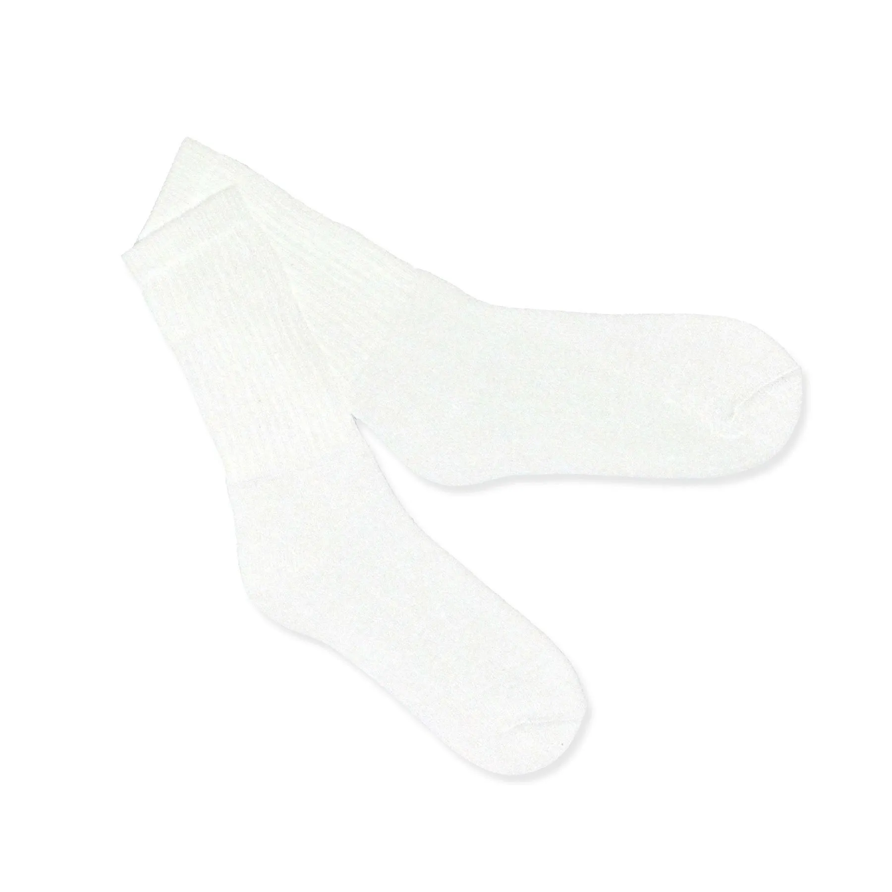 TeeHee Socks Men's Casual Cotton Crew White 12-Pack (51150)