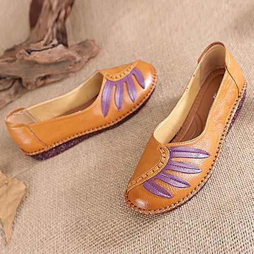 Women Leather Handmade Flat Loafers