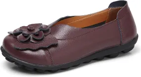 Womens Orthopedic Loafers Summer Comfortable Closed Toe Low Heel Flat Wide Width Flats Breathable Casual Outdoor Shoes Work Dressy Shoe Shopping Standing Shoes