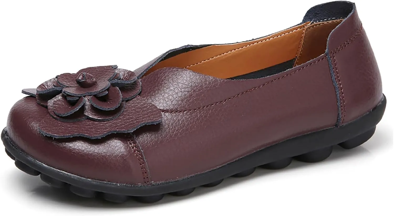Womens Orthopedic Loafers Summer Comfortable Closed Toe Low Heel Flat Wide Width Flats Breathable Casual Outdoor Shoes Work Dressy Shoe Shopping Standing Shoes