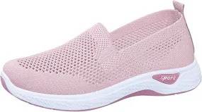 Womens Orthopedic Slip On Loafers with Arch Support Comfortable Walking Shoes Casual Sneakers Plantar Fasciitis Relief Foot Pain Diabetic Feet